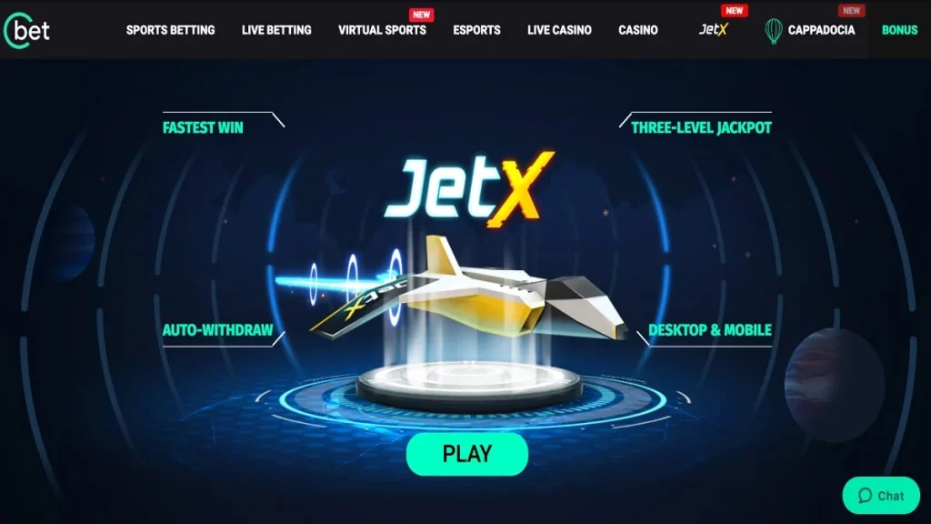 demonstração do JetX