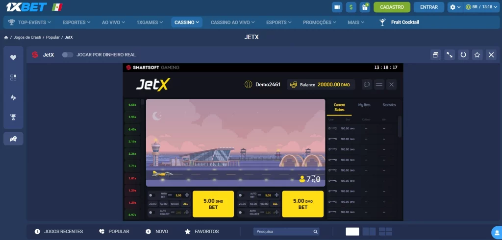 1xbet jetx gameplay