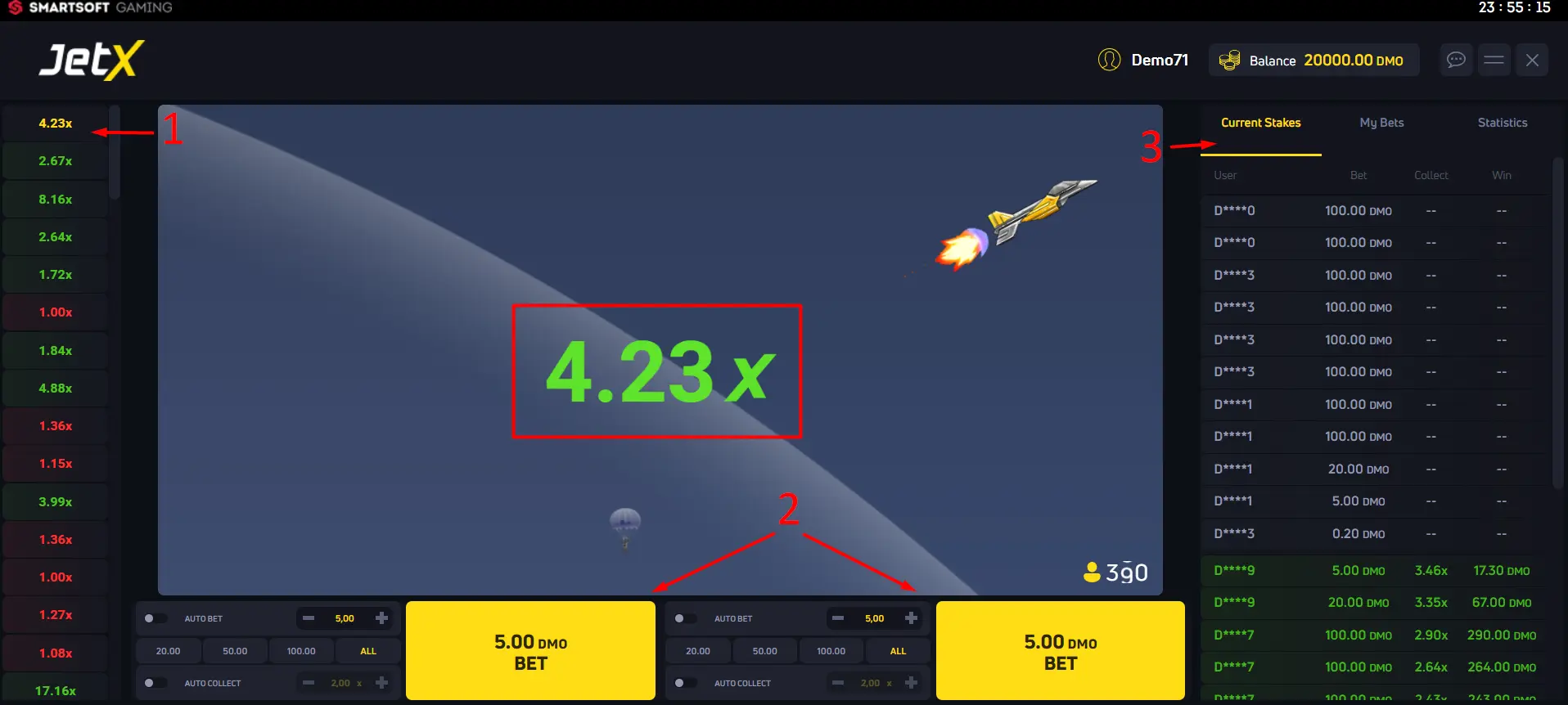 JetX Crash Game Options